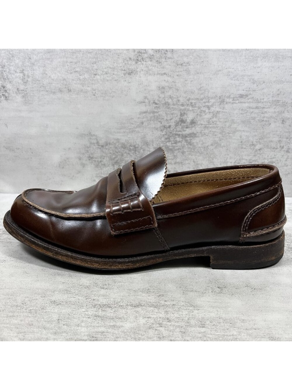 Church's Tunbridge Penny Loafers - Men's Size UK 8.5 / US 9.5 G Wide - Brown